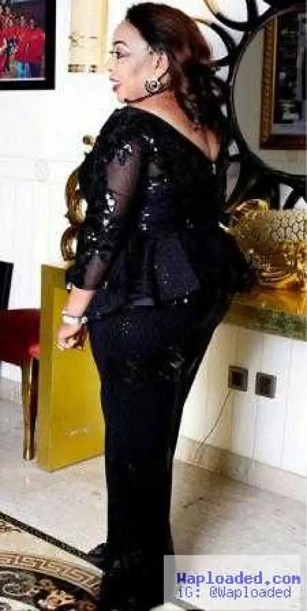 Photos: 70-Year-Old Senator Ita Giwa Flaunts Curves In Black Peplum Jumpsuit